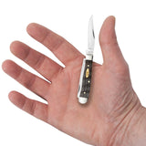 Case 14012 Tiny Trapper Knife Black Curly Oak Wood 72154 SS NEW