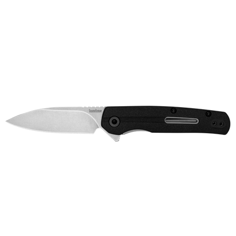 Kershaw 1409 Korra Assisted Flipper Drop Point Knife Black GFN Handle Liner Lock