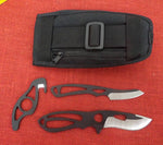 Buck 0141BKSVP 141 Paklite Field Master Knife Kit Discontinued USA Black Traction Coated Lot#BU-398