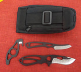 Buck 0141BKSVP 141 Paklite Field Master Knife Kit Discontinued USA Black Traction Coated Lot#BU-398