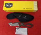 Buck 0141BRG 141 Paklite Large Guthook Skinner Knife Plum Brown USA BU-627