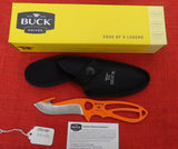 Buck 0141ORG1 141 Paklite Large Guthook Skinner Knife Orange USA BU-631