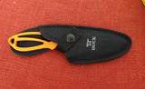 Buck 0141ORG1 141 Paklite Large Guthook Skinner Knife Orange USA BU-631