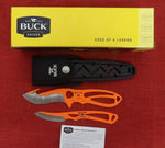 Buck 0141ORGVP Paklite Trophy Kit 141 Guthook Skinner Knife 135 Caper Orange Cerakote Lot#BU-416
