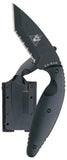 Ka-bar Knife 1485 Large TDI Law Enforcement Black Tanto Serrated MOLLE Compatible Hard Sheath