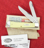 Case 00161 Trapper Marked CV NOT CS Pocket Knife Yellow Handle USA Made Chrome Vanadium 2021