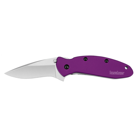 Kershaw 1620PUR 1620 Scallion SpeedSafe Assisted Opening Flipper Knife Purple Aluminum 420HC Ken Onion EDC USA