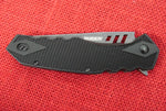 Ruger by CRKT R1705K Lerch Follow-Through Flipper Knife 3.75" Black Stonewashed Reverse Tanto