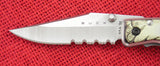 Buck 0175 175 Lightning II Battling Bucks Picture Aluminum 420HC Knife USA Lot#BU-278-L