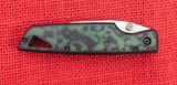 Buck 0175-FXG 175 Lightning II Green Marble Aluminum Partially Serrated Knife 420HC 1998 USA Lot#BU-284-L