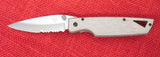 Buck 0175-FX 175 Lightning II Aluminum Partially Serrated Knife 420HC 1999 USA Lot#BU-287-L