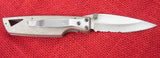 Buck 0175-FX 175 Lightning II Aluminum Partially Serrated Knife 420HC 1999 USA Lot#BU-287-L