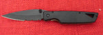 Buck 0175-FXBK 175 Lightning II Black Aluminum Partially Serrated Knife 420HC 1998 USA Lot#BU-285-L