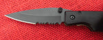 Buck 0175-FXBK 175 Lightning II Black Aluminum Partially Serrated Knife 420HC 1998 USA Lot#BU-285-L