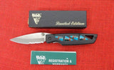 Buck 0175-TT 175 Lightning Knife Turquoise Inlay Black Aluminum Yellowhorse 1998 BU-664