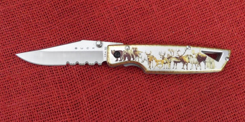 Buck 0175 175 Lightning II Wildlife Aluminum 420HC Knife USA Lot#BU-436