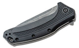 Kershaw 1776BWWM 1776 Link USA Flipper Knife  Blackwashed Blade Black GFN Handles Liner Lock 1776BW