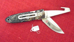 Buck 0180-D3 180 Crosslock Hunter Cabela's Pro Gold Camo Knife 3 Function Drop Point Guthook Saw USA Lot#180-13