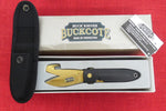 Buck 0180-Z2 180 Crosslock Hunter Gold BuckCote 2 Blade Guthook Knife 1994 USA Made 420HC Lot#180-22