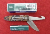 Buck 0180-D3 180-D3 Crosslock Hunter Camo Knife 3 Function Drop Point Guthook Saw 180-27