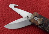 Buck 0180-D3 180-D3 Crosslock Hunter Camo Knife 3 Function Drop Point Guthook Saw 180-27