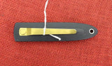 Buck 0180-SX2 180 Crosslock Solitaire Gold BuckCote Serrated Knife USA 180-29