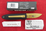 Buck 0180-X2 180-X2 BuckCote Crosslock Solitaire Serrated Knife Gold Blade USA Made Liner Lock Lot#180-3