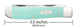 Case 18101 Mini Trapper Smooth Seafoam Green G10 USA Knife 10207 SS