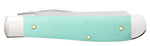 Case 18101 Mini Trapper Smooth Seafoam Green G10 USA Knife 10207 SS