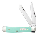 Case 18110 Tiny Trapper Knife Seafoam Green G-10 USA 102154 SS NIB