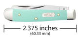 Case 18110 Tiny Trapper Knife Seafoam Green G-10 USA 102154 SS NIB