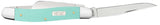 Case 18111 Medium Stockman Seafoam Green G10 10318 SS Knife