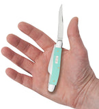 Case 18111 Medium Stockman Seafoam Green G10 10318 SS Knife