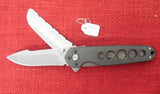 Buck 0183 0883GY 183 RARE Code 3 Crosslock Rescue Knife Sheepfoot Spear Point 2 Bld 2004 USA Lot#183-2