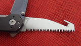 Buck 0183-GY 183 Alpha Crosslock Knife Gray Coated Spear Point Guthook Saw 2004 183-1