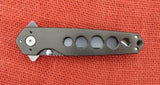 Buck 0183-GY 183 Alpha Crosslock Knife Gray Coated Spear Point Guthook Saw 2004 183-1