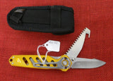 Buck 0183ORS1 183 Alpha Crosslock S#20 Orange Aluminum 2 Bld Knife Saw Guthook Lot#BU-391