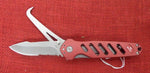 Buck 0183RDS 183 Alpha Crosslock Hoof Pick Knife Red Aluminum Equestrian Lot#BU-390