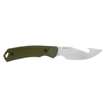 Kershaw 1883GH Deschutes Skinner Guthook Knife D2 Stonewashed Green Polypropylene Handle with Rubber Overlay