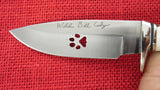 Buck 0192 192 Crown Stag Vanguard WBC Wolf Print Cutout Knife USA Limited Edition Track Series #455/1000 Lot#192-13