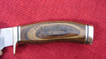 Buck 0191 191 Zipper Bass Pro Shops Johnny Morris LOGO Guthook Hunting Knife USA 2001 Lot#191-3