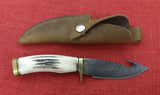 Buck 0191WAGBT 191 Zipper Bob Timberlake Hunting Knife Stag Handle Chip Flint Guthook USA 2007 Serial # 84/250