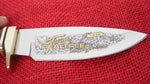 Buck 0192 192 Vanguard Team RealTree Bill Jordan Gold Etched Highly Polished Knife 1996 USA Limited Edition #3/250 Lot#192-1