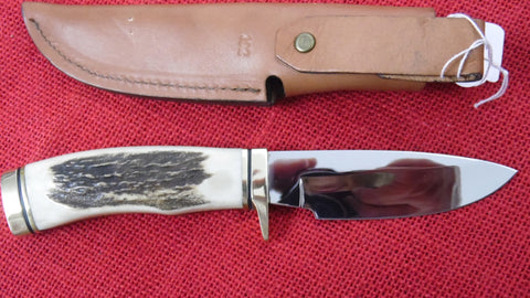 Very Rare! VIntage Buck 110 Folding Knife Stag Handle Made In The USA