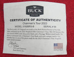 Buck 0192BRS 192 Vanguard 2023 Chairman's Tour Hunting Knife Dymalux Walnut USA 192BRS Lot#192-23