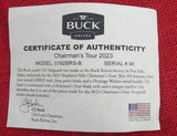 Buck 0192BRS 192 Vanguard 2023 Chairman's Tour Hunting Knife Dymalux Walnut USA 192BRS Lot#192-23