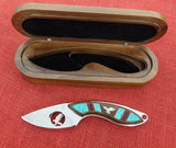 Buck 0196 196DY Mini Alpha Hunter David Yellowhorse Sacred Eagle Knife BU-466