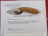 Buck 0196 196 Mini Alpha Hunter Knife Prototype Polished Ivory RARE BU-656