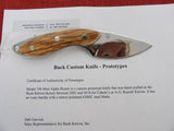Buck 0196 196 Mini Alpha Hunter Knife Prototype Polished Ivory RARE BU-656