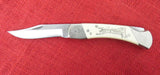 Schrade Knife LB7 Size Morning Star Native American Scrimshaw Series 1982 USA All Oringal Unused  Lot#197